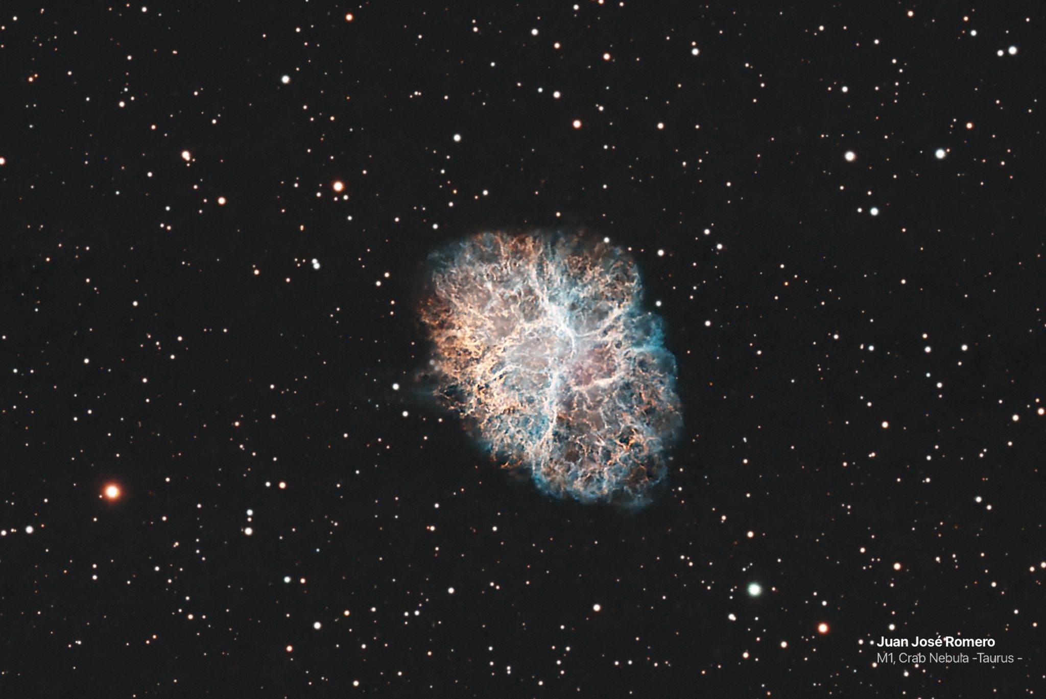 Fotografia de l'objecte M1, Nebulosa del Cranc
