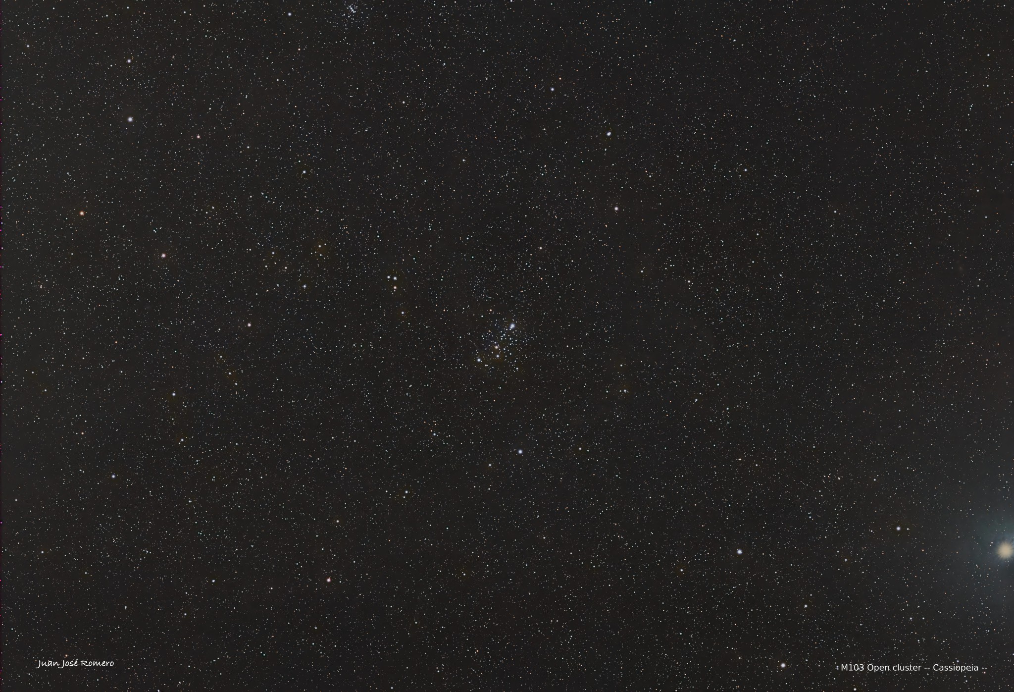 Fotografia astronòmica de M103 (NGC 581)