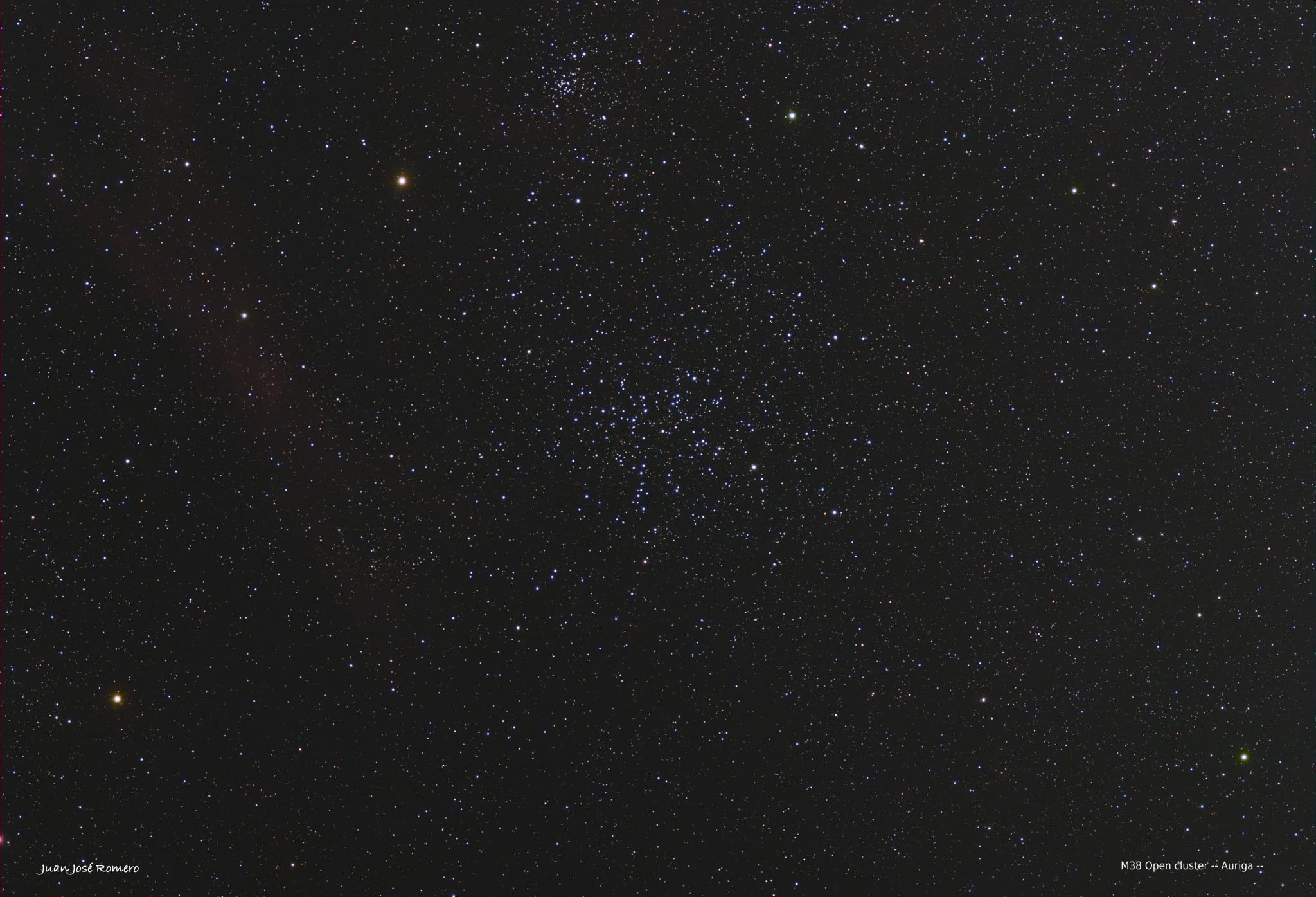 Fotografia de l'objecte M38, Cúmul obert