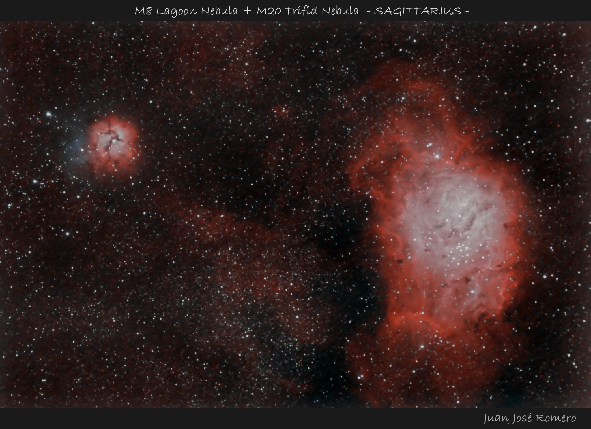Fotografia de l'objecte M8, Lagoon Nebula (NGC6523)