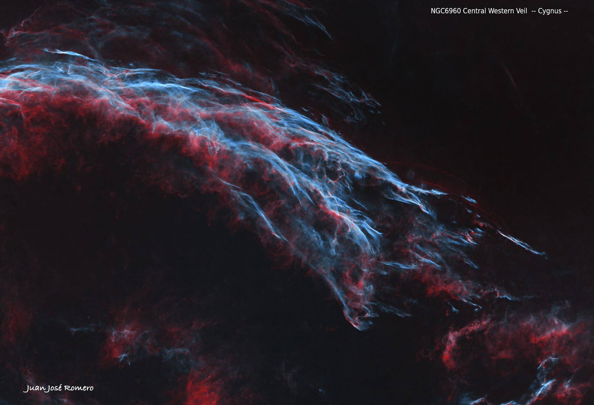 Versió crop de NGC6960 Central Western Veil