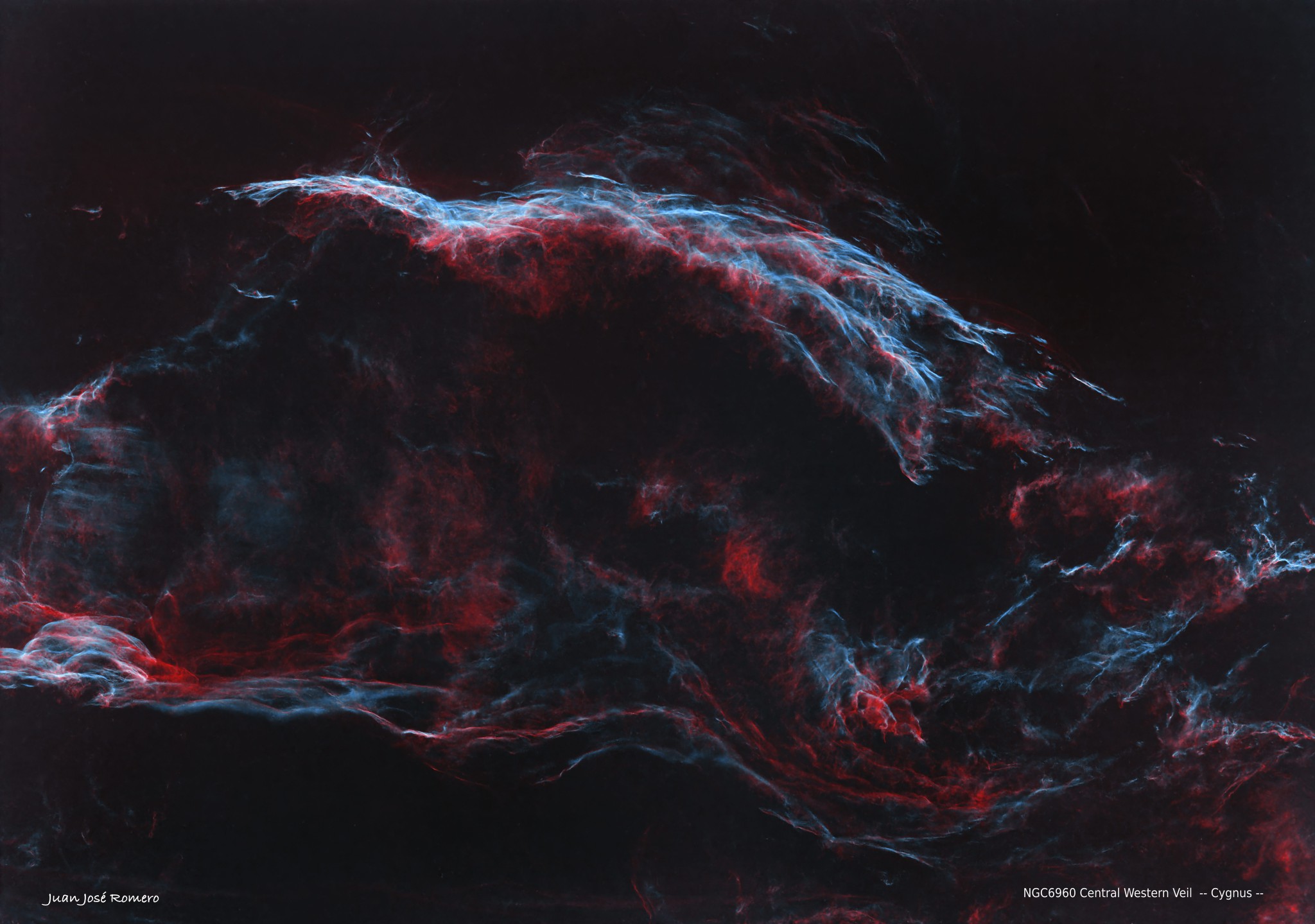 Versió Starless de NGC6960 Central Western Veil