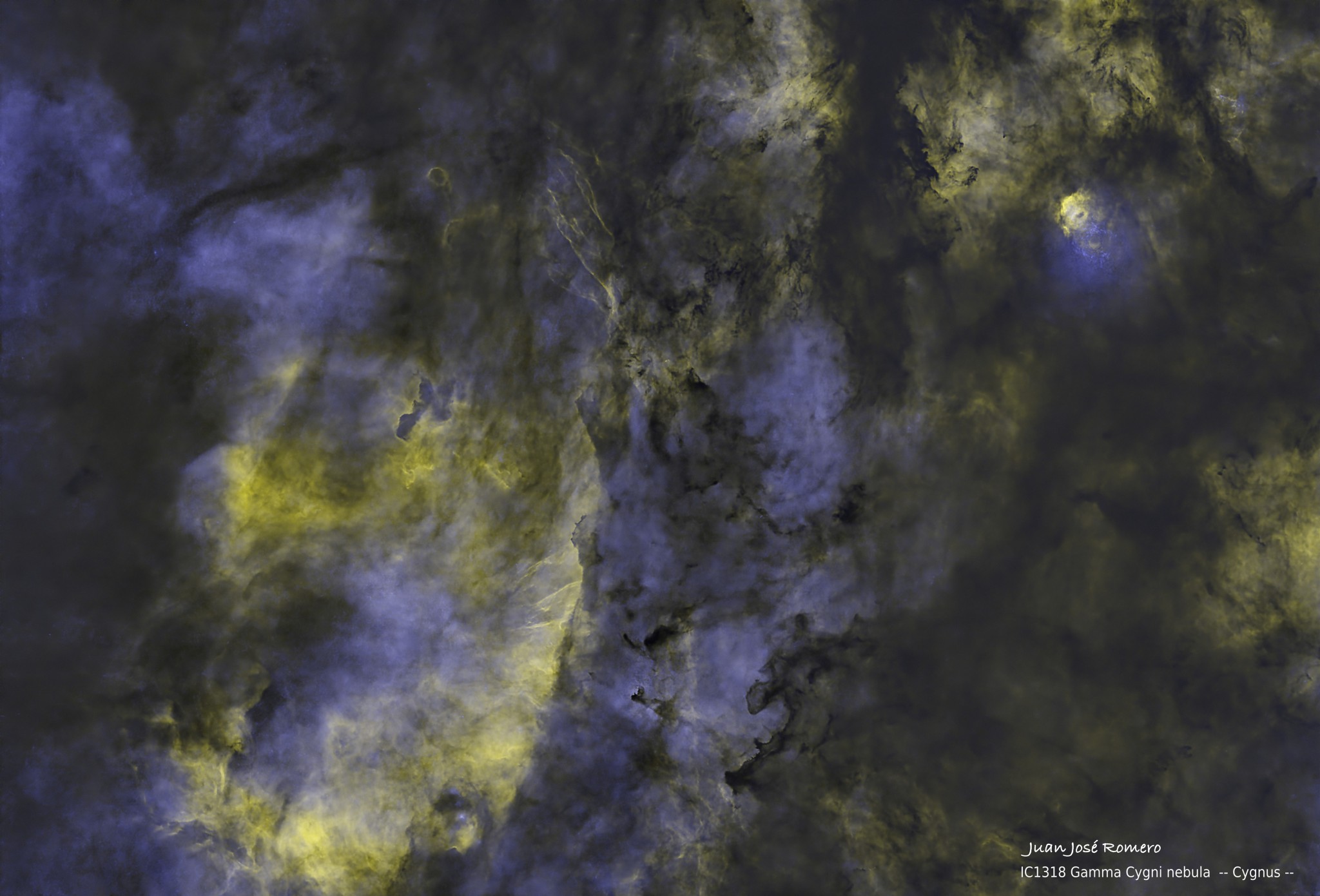 Versión sin estrellas: IC1318 NN – Nebulosa Gamma Cygni (entorno de 37 Cygni)