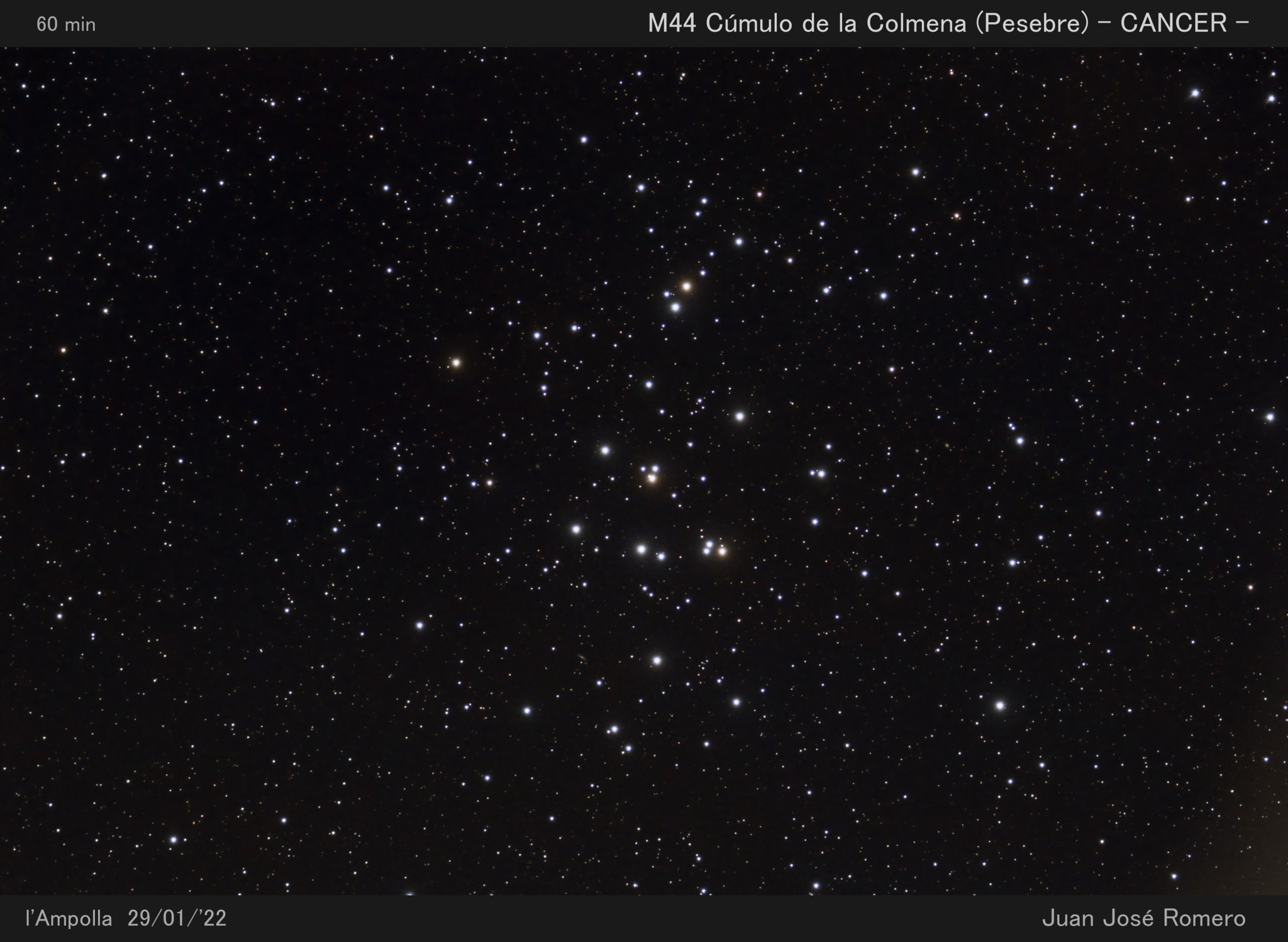 M44, el cúmul del Rusc (Praesepe)