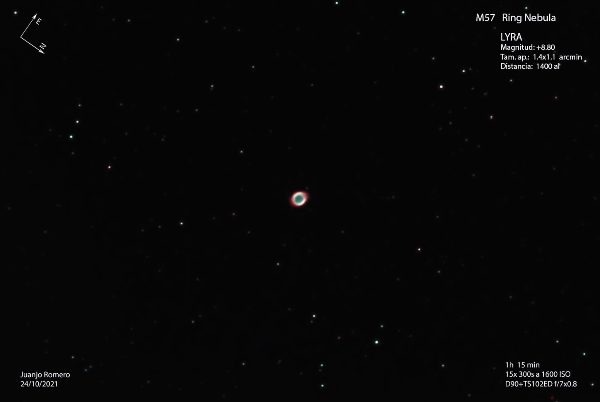 M57, Nebulosa de l'Anell (NGC6720)