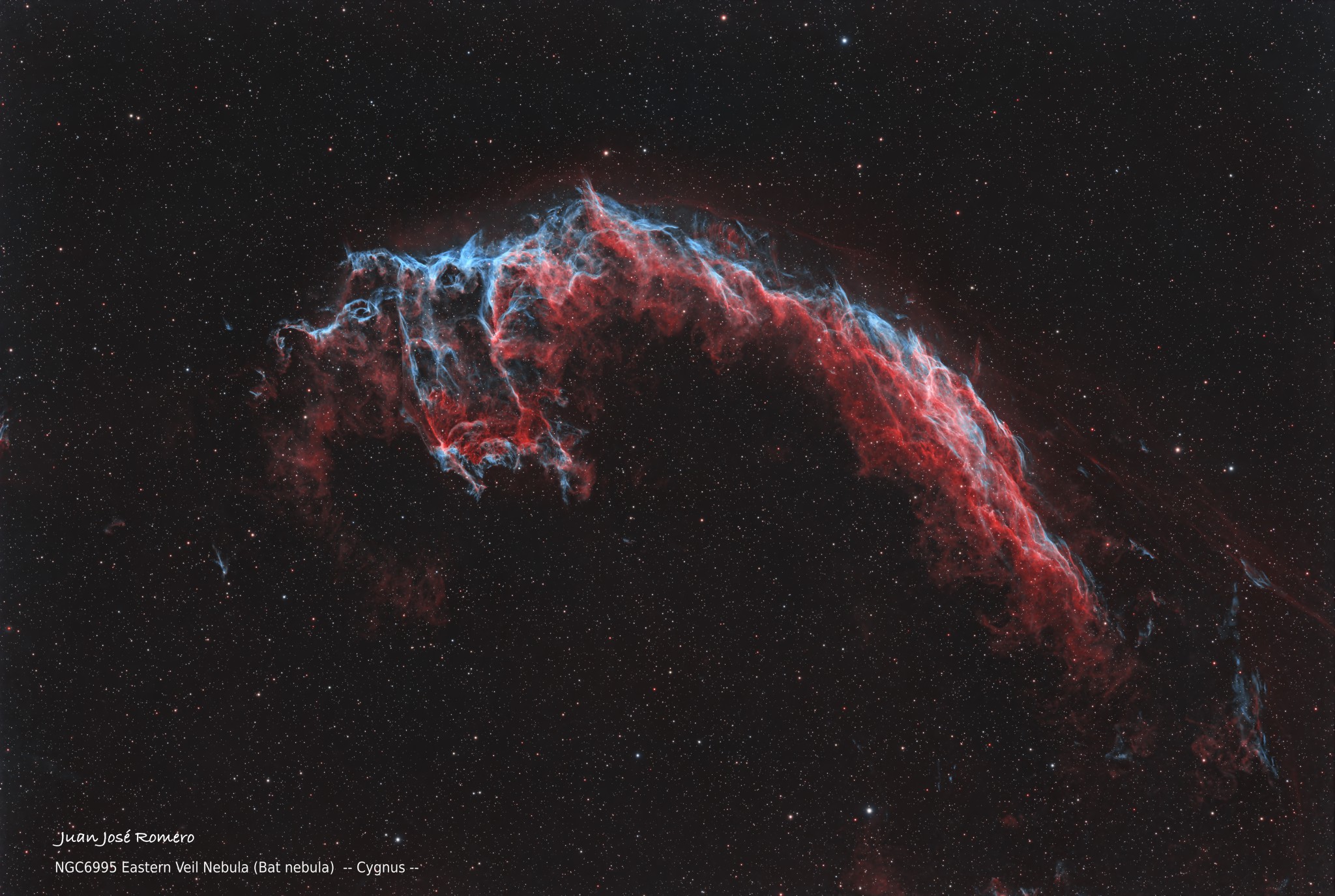 NGC6995 – Nebulosa del Vel Oriental (Nebulosa del Ratpenat)
