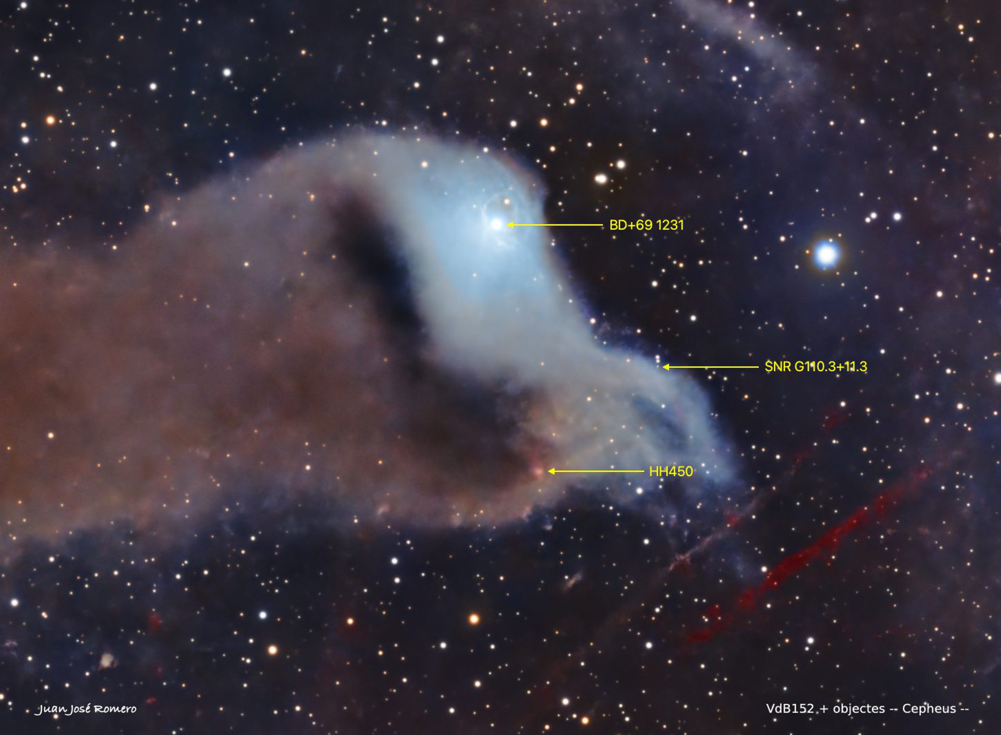 Detall de VdB152: VdB152 – Nebulosa de Reflexió Van den Bergh 152