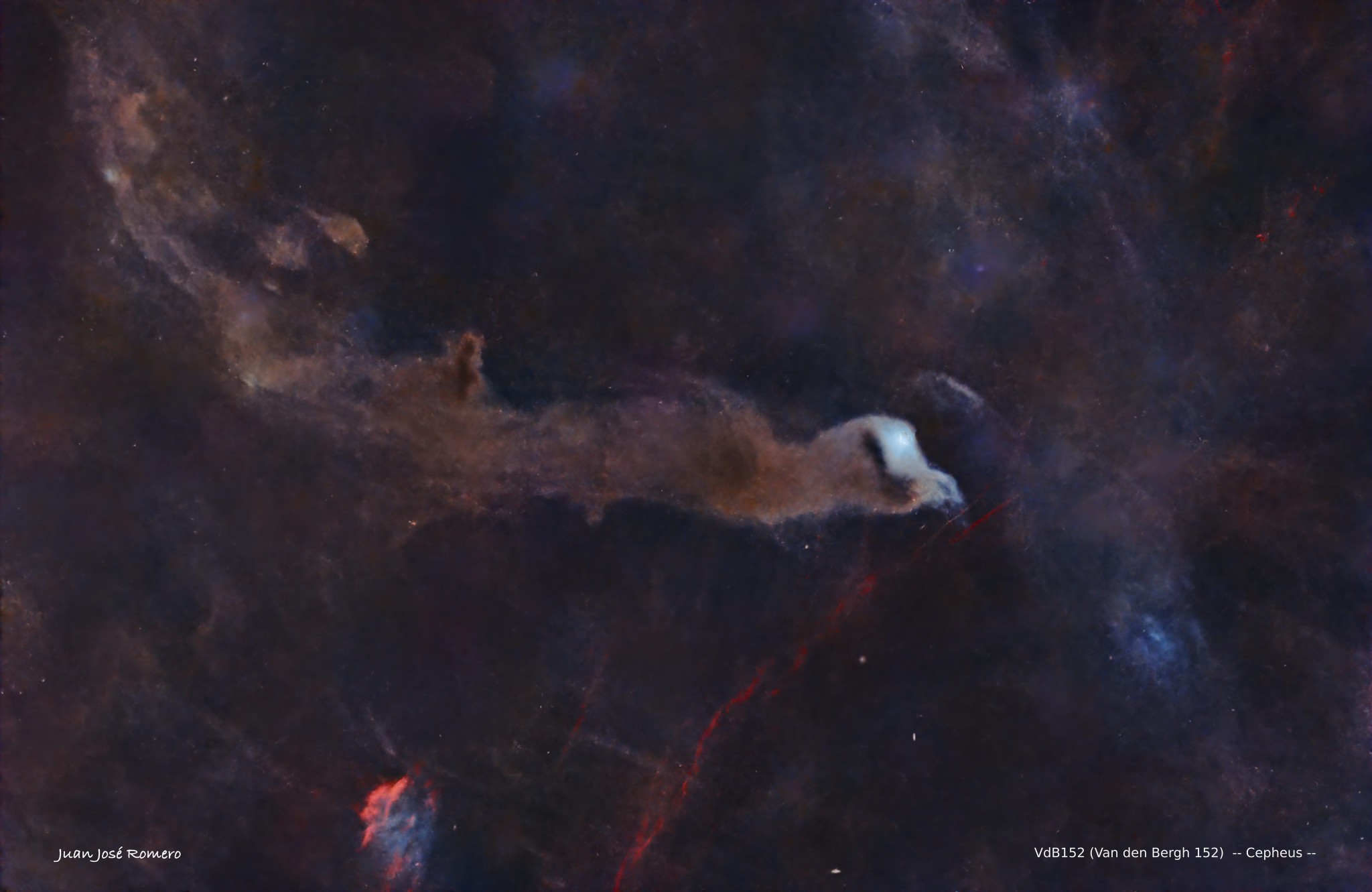Versió sense estrelles: VdB152 – Nebulosa de Reflexió Van den Bergh 152