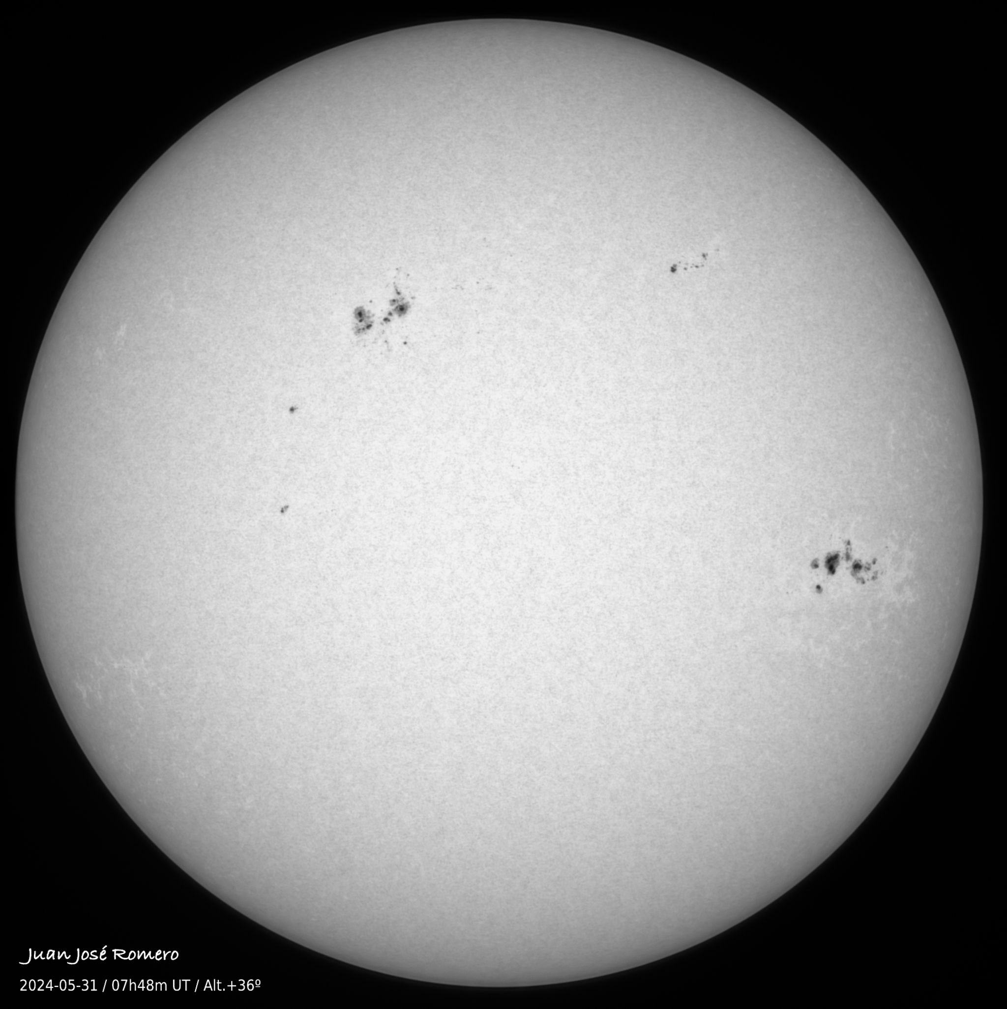 solar photograph, 31 May 2024