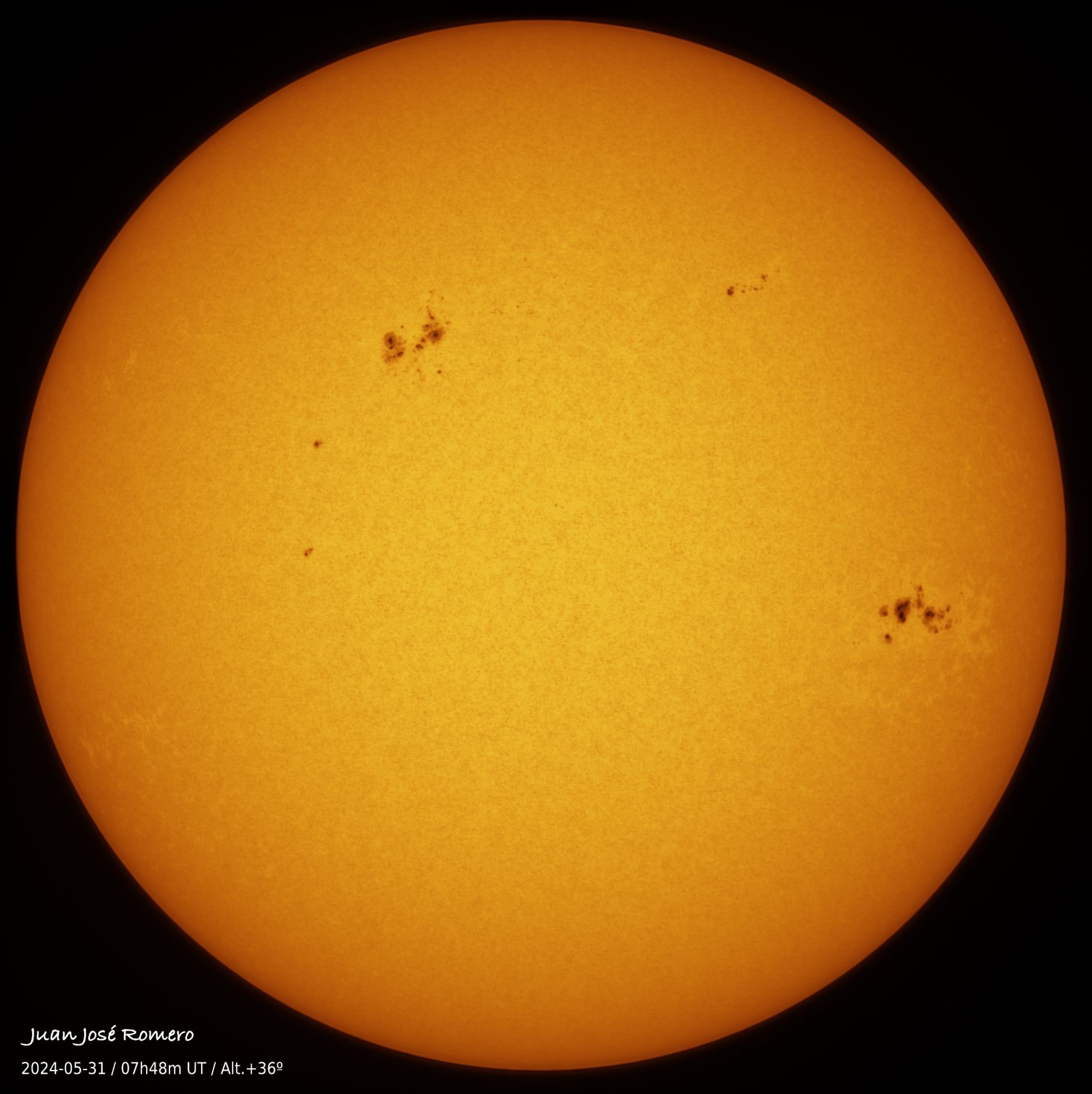 solar photograph, 31 May 2024