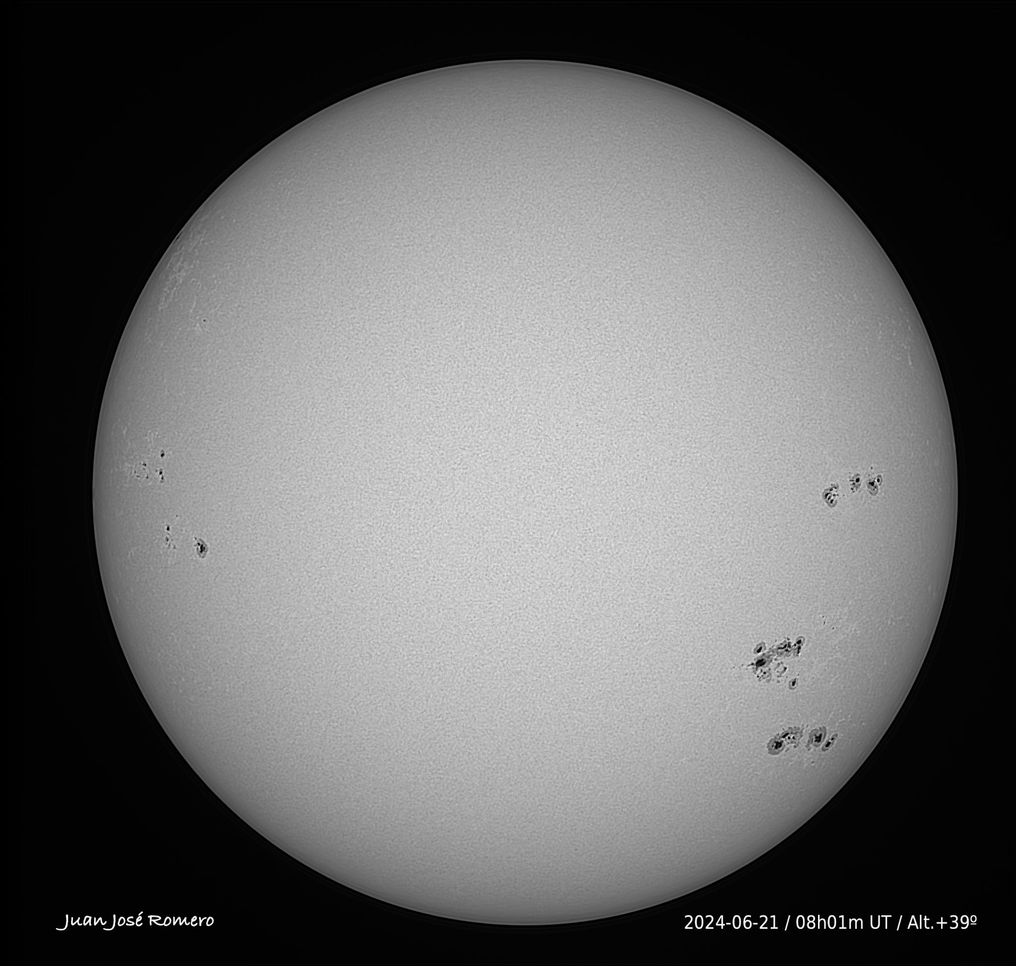 solar photograph, 21 June 2024
