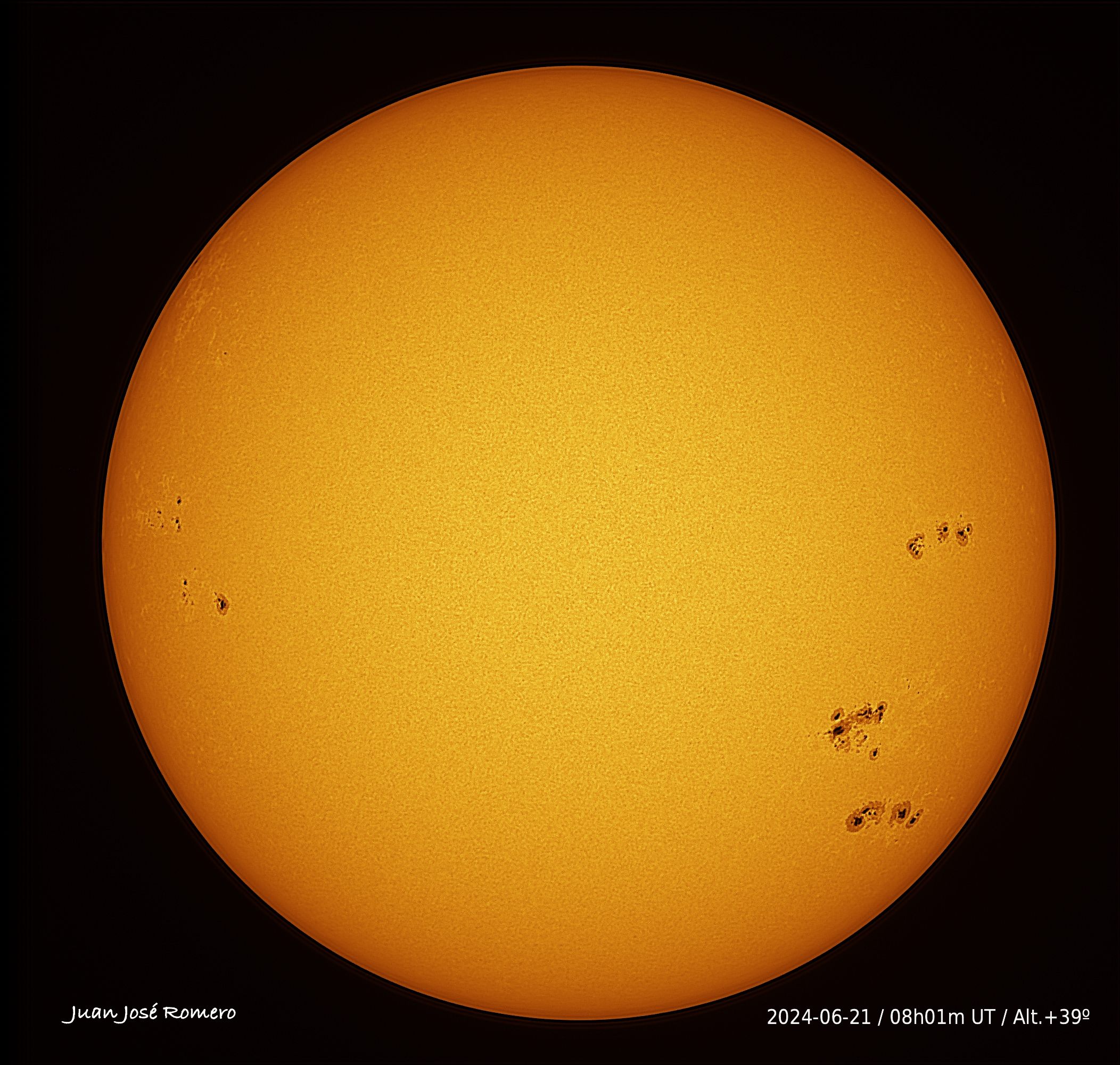 solar photograph, 21 June 2024