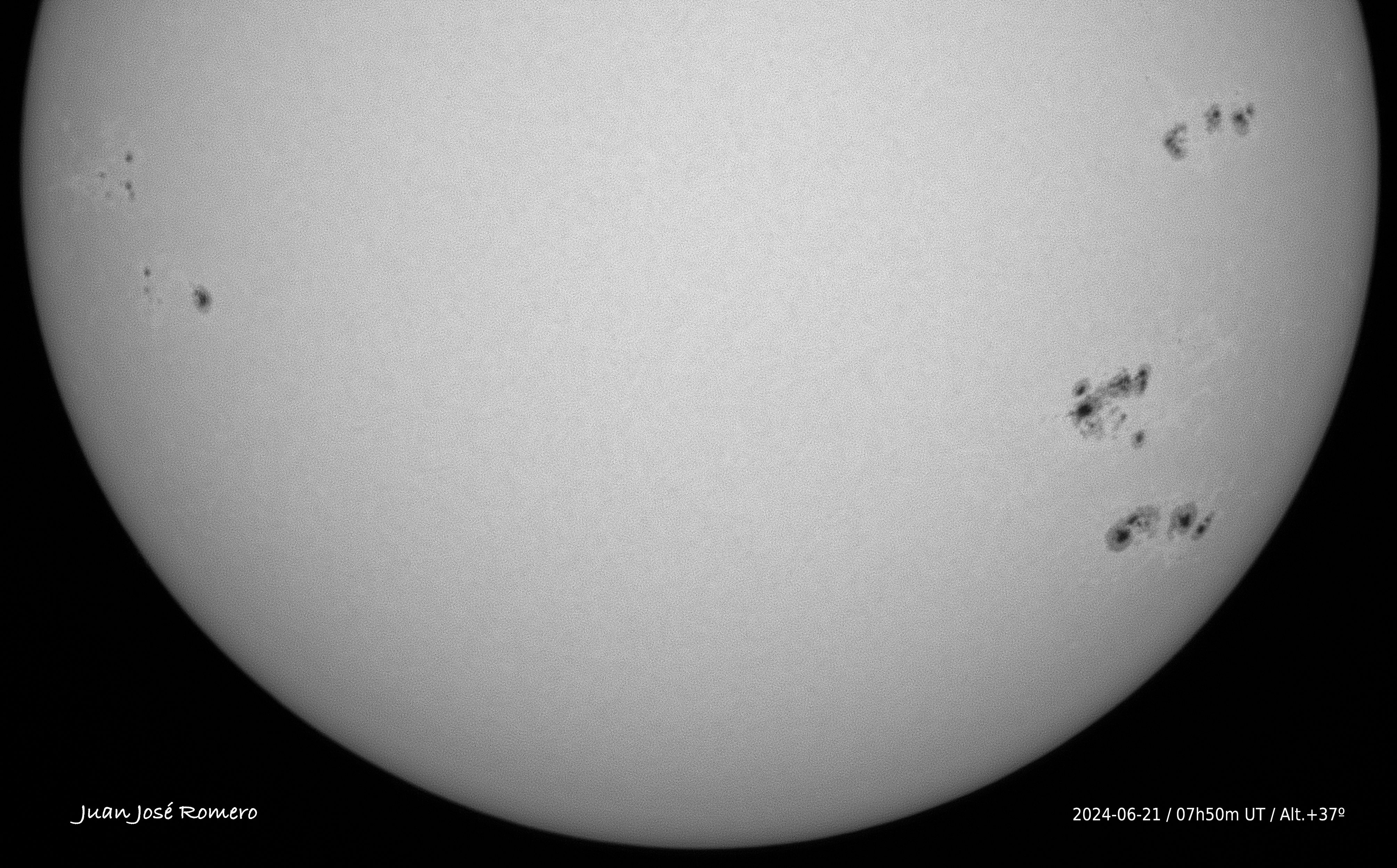 solar photograph, 21 June 2024