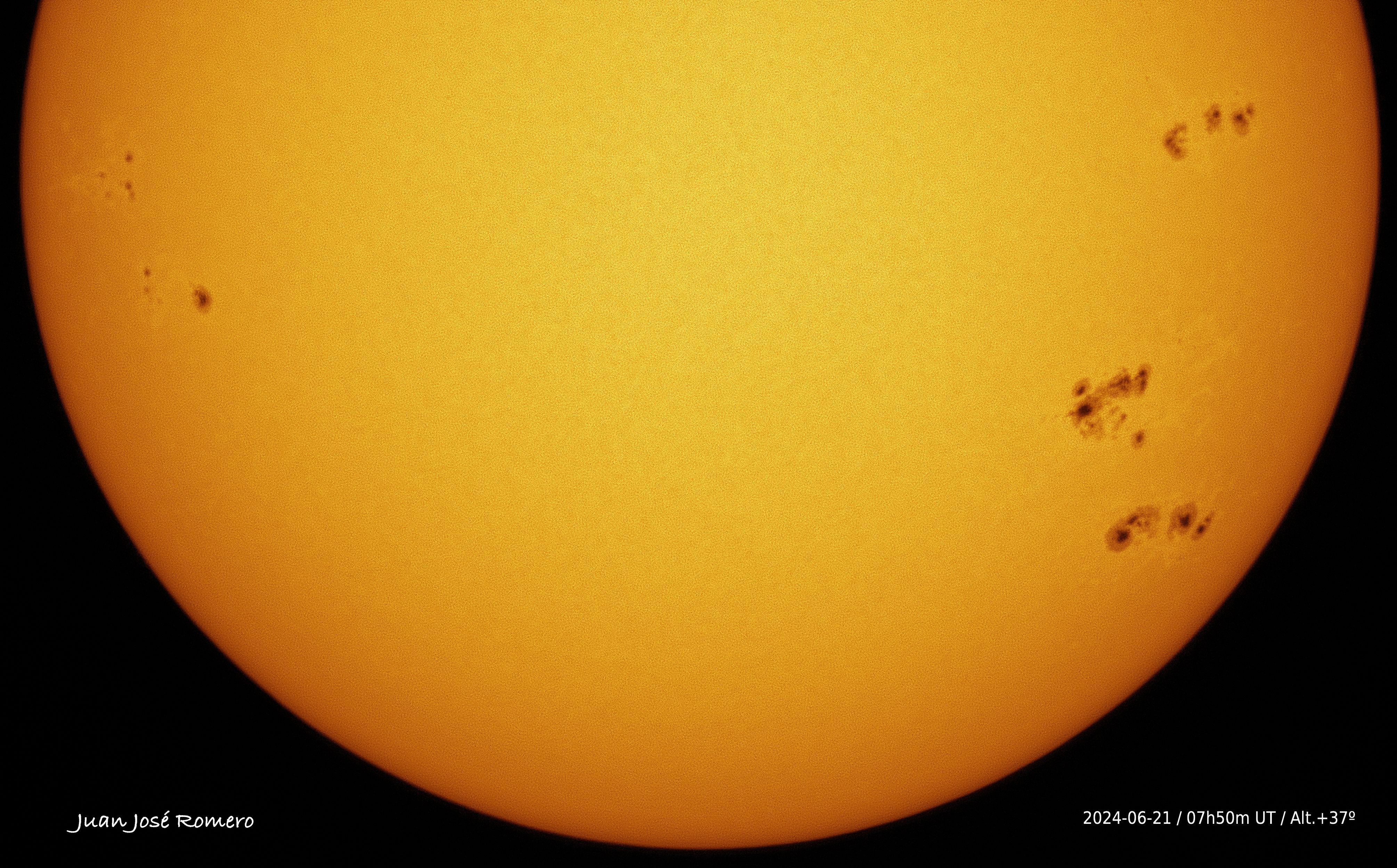 solar photograph, 21 June 2024