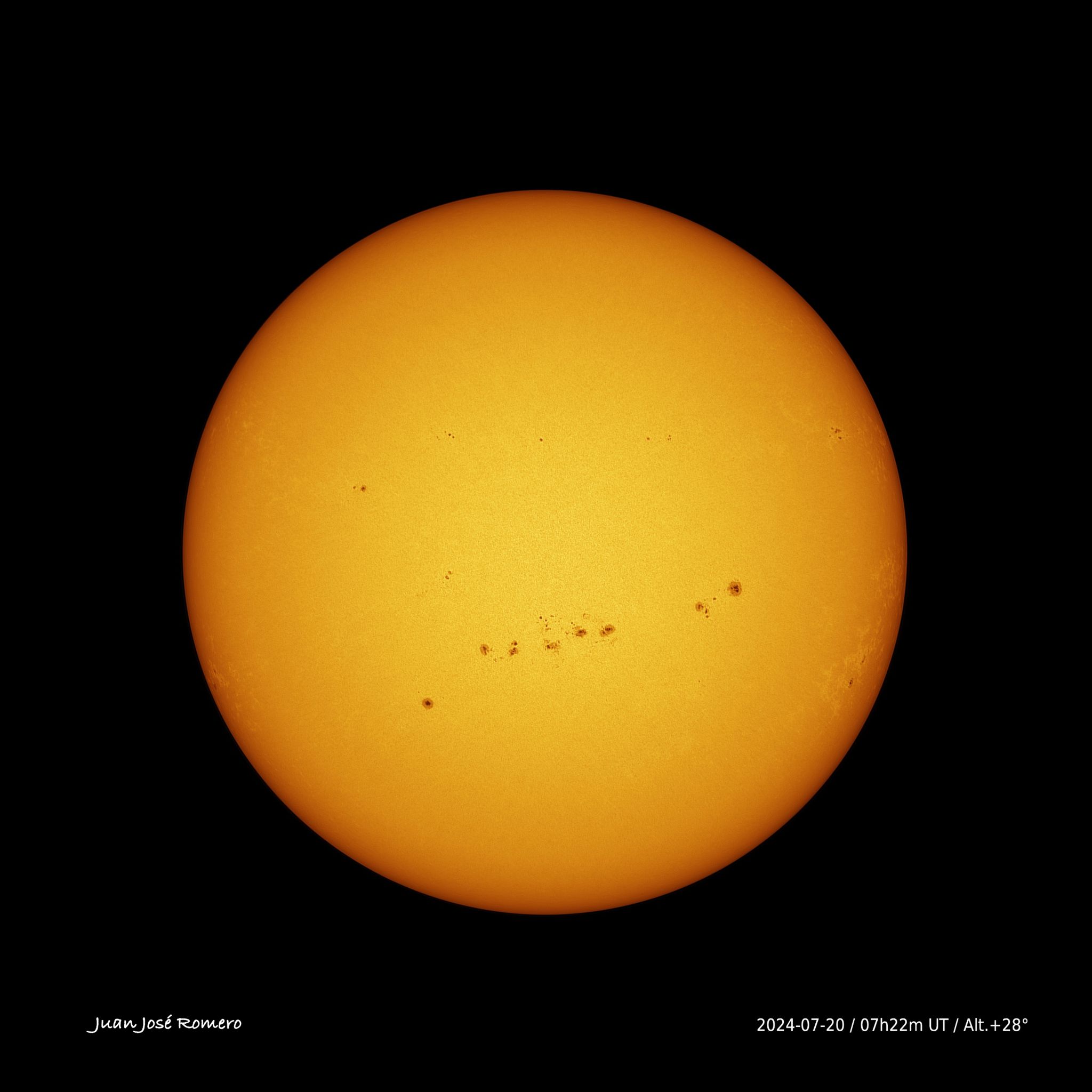 solar photograph, 23 July 2024