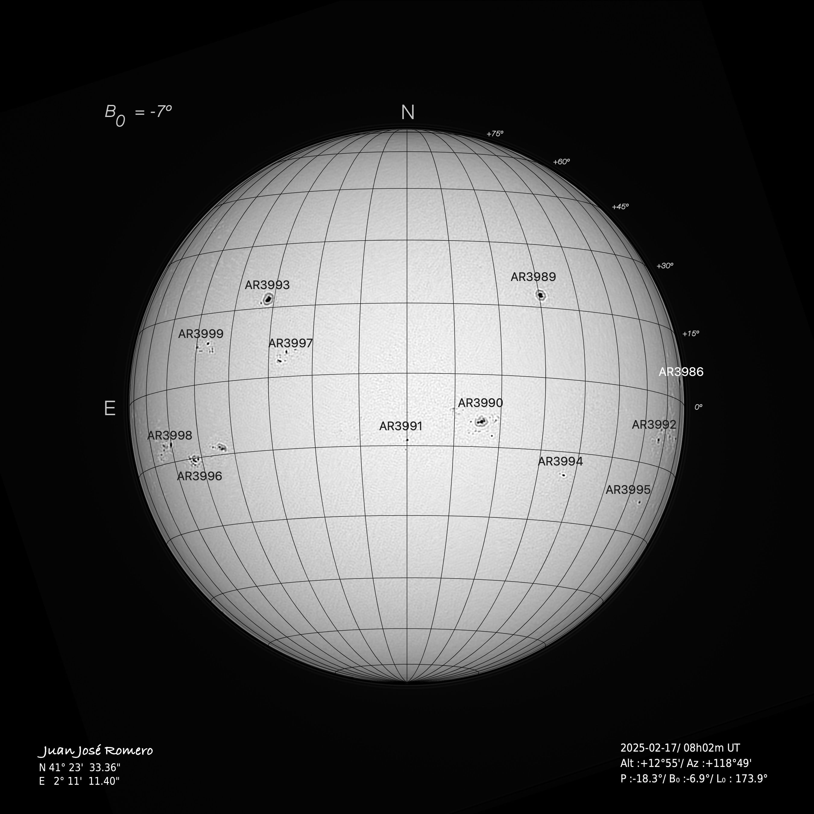 solar photograph, 17 February 2025