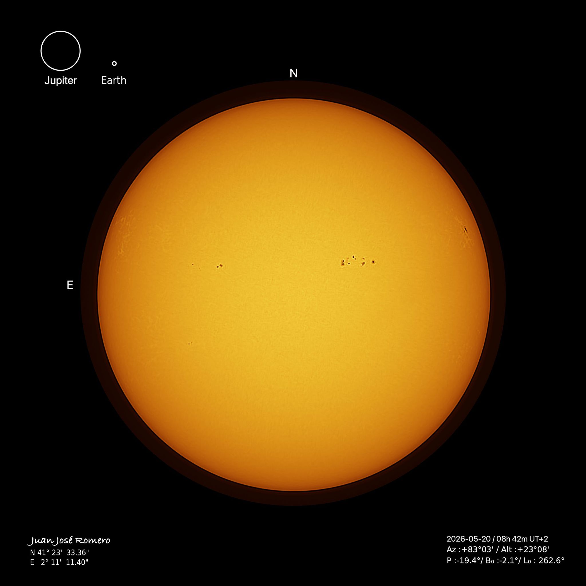 solar photograph, 20 May 2026